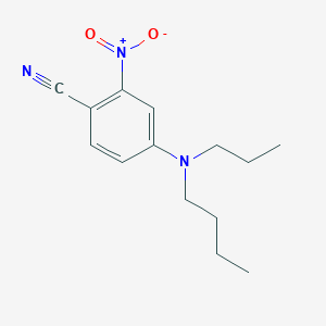 Benzonitrile, 4-(butylpropylamino)-2-nitro-