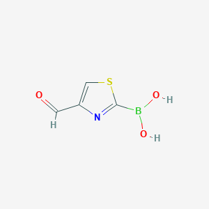 molecular formula C4H4BNO3S B13877936 (4-Formyl-1,3-thiazol-2-yl)boronic acid CAS No. 1175579-79-9