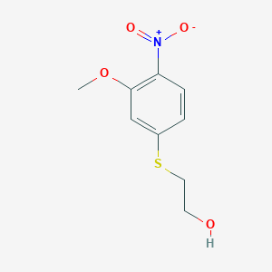 2-(3-Methoxy-4-nitrophenyl)sulfanylethanol