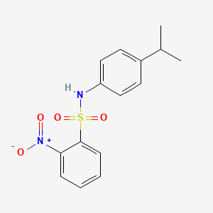 molecular formula C15H16N2O4S B13877952 2-nitro-N-(4-propan-2-ylphenyl)benzenesulfonamide 