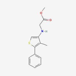 Methyl 2-(4-methyl-5-phenylthiophen-3-ylamino)acetate