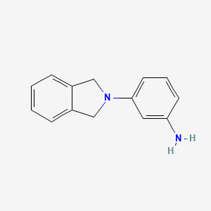 molecular formula C14H14N2 B1387798 3-(1,3-dihydro-2H-isoindol-2-yl)aniline CAS No. 1160263-98-8