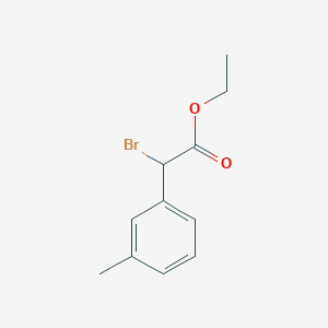 Benzeneacetic acid, alpha-bromo-3-methyl-, ethyl ester