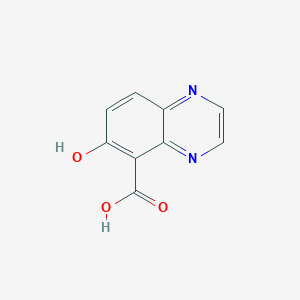 molecular formula C9H6N2O3 B13878020 6-Hydroxyquinoxaline-5-carboxylic acid 