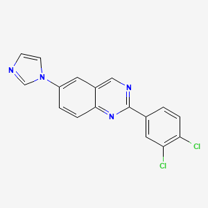 2-(3,4-Dichlorophenyl)-6-imidazol-1-ylquinazoline