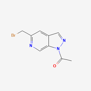 1-[5-(Bromomethyl)pyrazolo[3,4-c]pyridin-1-yl]ethanone