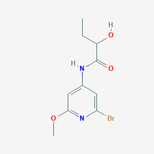 N-(2-bromo-6-methoxypyridin-4-yl)-2-hydroxybutanamide