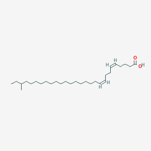 molecular formula C29H54O2 B138781 (5Z,9Z)-26-methyloctacosa-5,9-dienoic acid CAS No. 153081-64-2