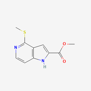 molecular formula C10H10N2O2S B1387812 methyl 4-(methylthio)-1H-pyrrolo[3,2-c]pyridine-2-carboxylate CAS No. 688356-98-1