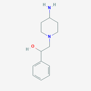 molecular formula C13H20N2O B13878127 2-(4-Aminopiperidin-1-yl)-1-phenylethanol 