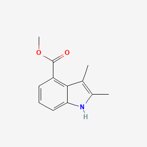 molecular formula C12H13NO2 B13878138 methyl 2,3-dimethyl-1H-indole-4-carboxylate 