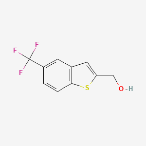 molecular formula C10H7F3OS B1387814 [5-(Trifluoromethyl)-1-benzothiophen-2-yl]methanol CAS No. 951122-90-0