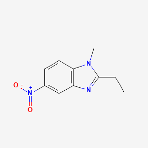 molecular formula C10H11N3O2 B1387815 2-ethyl-1-methyl-5-nitro-1H-1,3-benzimidazole CAS No. 286837-93-2