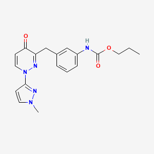 propyl N-[3-[[1-(1-methylpyrazol-3-yl)-4-oxopyridazin-3-yl]methyl]phenyl]carbamate