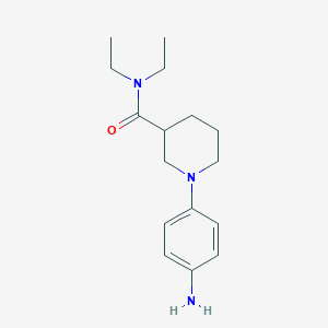 1-(4-aminophenyl)-N,N-diethylpiperidine-3-carboxamide