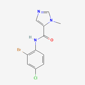 N-(2-bromo-4-chlorophenyl)-1-methyl-1H-imidazole-5-carboxamide