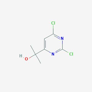 molecular formula C7H8Cl2N2O B13878183 2-(2,6-Dichloropyrimidin-4-yl)propan-2-ol 