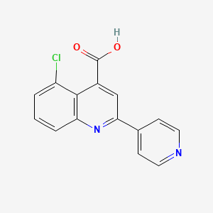 molecular formula C15H9ClN2O2 B1387822 5-Chloro-2-pyridin-4-ylquinoline-4-carboxylic acid CAS No. 1144500-08-2
