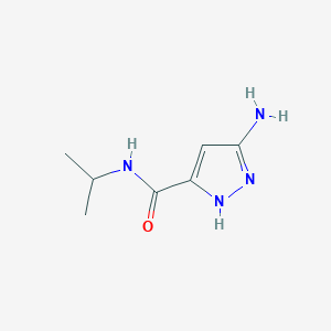 3-amino-N-propan-2-yl-1H-pyrazole-5-carboxamide