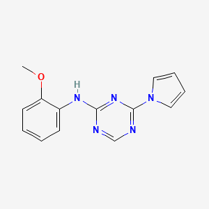 N-(2-methoxyphenyl)-4-pyrrol-1-yl-1,3,5-triazin-2-amine