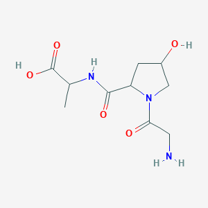 2-[[1-(2-Aminoacetyl)-4-hydroxypyrrolidine-2-carbonyl]amino]propanoic acid