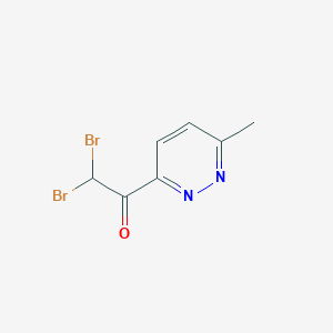 2,2-Dibromo-1-(6-methylpyridazin-3-yl)ethanone