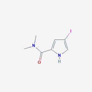 molecular formula C7H9IN2O B1387824 4-iodo-N,N-dimethyl-1H-pyrrole-2-carboxamide CAS No. 1092352-92-5