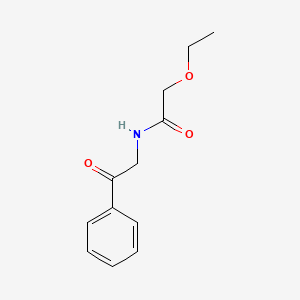 molecular formula C12H15NO3 B13878257 2-ethoxy-N-phenacylacetamide 