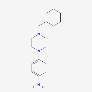 4-[4-(Cyclohexylmethyl)piperazin-1-yl]aniline