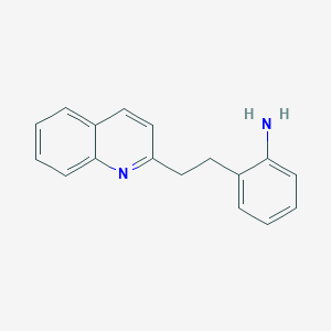 molecular formula C17H16N2 B1387829 [2-(2-Quinolin-2-ylethyl)phenyl]amine CAS No. 190437-55-9