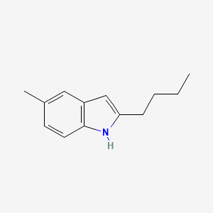 molecular formula C13H17N B13878293 2-butyl-5-methyl-1H-indole 