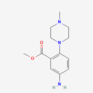 molecular formula C13H19N3O2 B1387832 Methyl 5-amino-2-(4-methylpiperazin-1-yl)benzoate CAS No. 774126-94-2