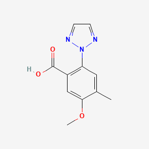 5-Methoxy-4-methyl-2-(triazol-2-yl)benzoic acid