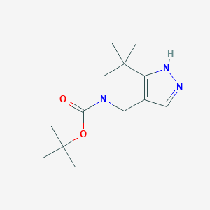 molecular formula C13H21N3O2 B1387836 tert-Butyl 7,7-dimethyl-6,7-dihydro-1H-pyrazolo[4,3-c]pyridine-5(4H)-carboxylate CAS No. 635712-88-8