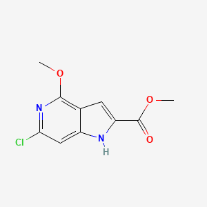 molecular formula C10H9ClN2O3 B1387837 methyl 6-chloro-4-methoxy-1H-pyrrolo[3,2-c]pyridine-2-carboxylate CAS No. 871583-21-0