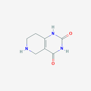 molecular formula C7H9N3O2 B1387838 5,6,7,8-Tetrahydropyrido[4,3-d]pyrimidine-2,4-diol CAS No. 908010-94-6