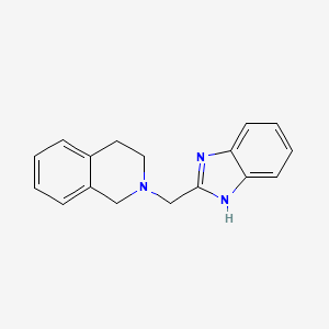 molecular formula C17H17N3 B13878381 2-(1H-benzimidazol-2-ylmethyl)-3,4-dihydro-1H-isoquinoline 