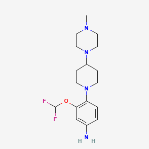 3-(Difluoromethoxy)-4-[4-(4-methylpiperazin-1-yl)piperidin-1-yl]aniline