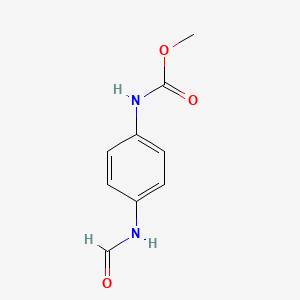 Carbamic acid, N-[4-(formylamino)phenyl]-, methyl ester