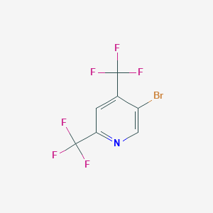 molecular formula C7H2BrF6N B1387840 5-Bromo-2,4-Bis(trifluoromethyl)pyridine CAS No. 1099598-05-6