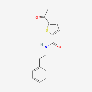 5-acetyl-N-(2-phenylethyl)-2-thiophenecarboxamide