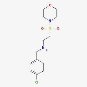 N-[(4-chlorophenyl)methyl]-2-morpholin-4-ylsulfonylethanamine