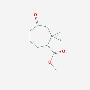 Methyl 2,2-dimethyl-4-oxocycloheptane-1-carboxylate