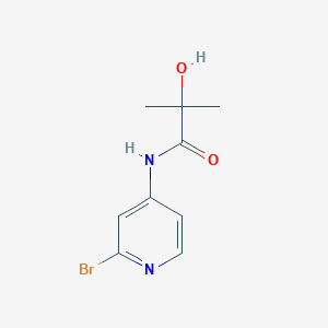 molecular formula C9H11BrN2O2 B13878471 N-(2-bromopyridin-4-yl)-2-hydroxy-2-methylpropanamide 