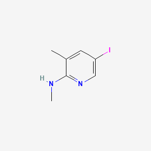 molecular formula C7H9IN2 B1387848 5-Iodo-3-methyl-2-methylaminopyridine CAS No. 942206-33-9