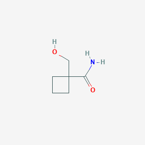 molecular formula C6H11NO2 B1387849 1-(Hydroxymethyl)cyclobutanecarboxamide CAS No. 1123169-19-6