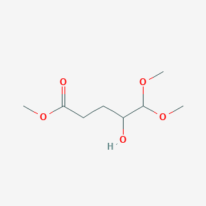 molecular formula C8H16O5 B13878501 Methyl 4-hydroxy-5,5-dimethoxypentanoate 