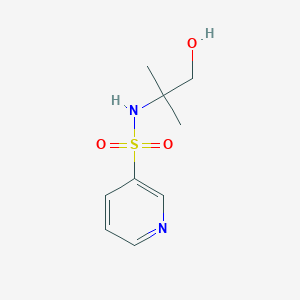 molecular formula C9H14N2O3S B13878560 N-(1-hydroxy-2-methylpropan-2-yl)pyridine-3-sulfonamide 