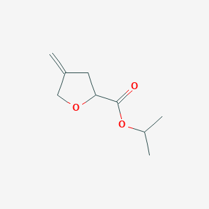 molecular formula C9H14O3 B13878565 Propan-2-yl 4-methylideneoxolane-2-carboxylate 