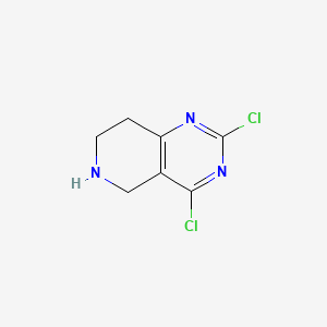 molecular formula C7H7Cl2N3 B1387857 2,4-Dichloro-5,6,7,8-tetrahydropyrido[4,3-d]pyrimidine CAS No. 726697-13-8